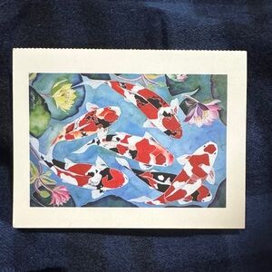 Elegant Koi Fish Postcard Print